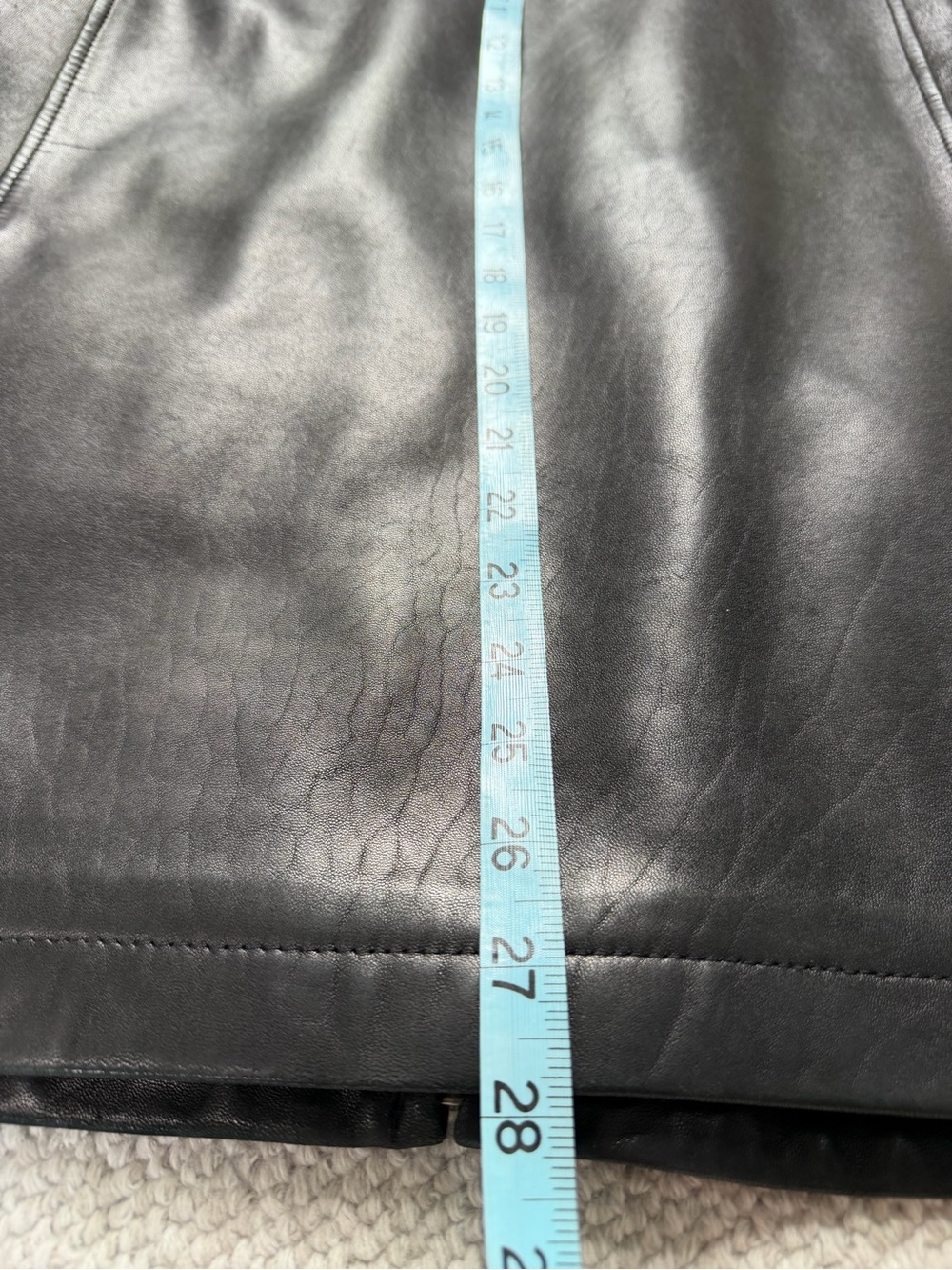 Murano XL Black Genuine Lambskin Leather Jacket 90s Y2K - Picture 12 of 14
